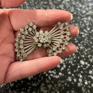 Vintage Coro Rhinestone Brooch